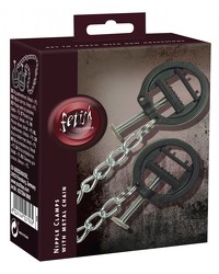 Nippelklammern mit Metallkette